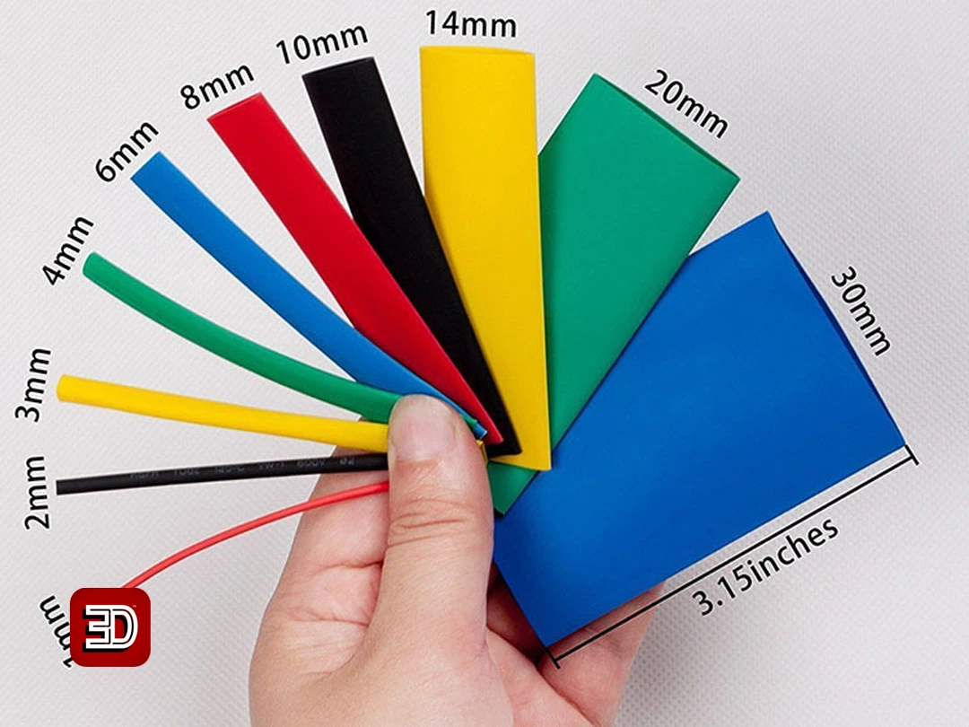 وارنیش حرارتی سایز 20 میلی‌متر یک متری رنگی